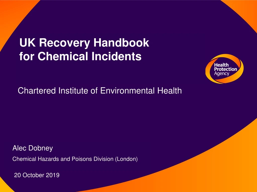 uk recovery handbook for chemical incidents