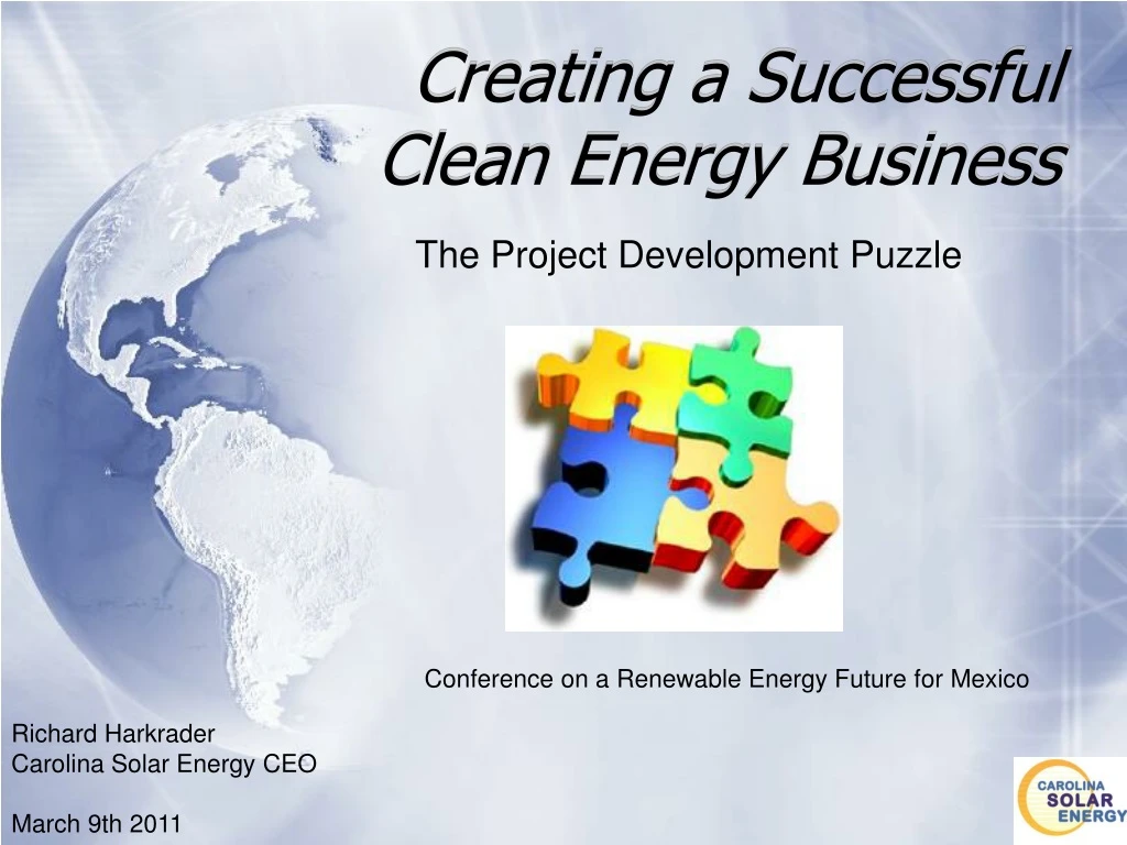 creating a successful clean energy business