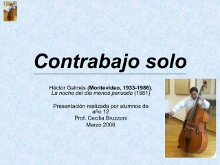 Contrabajo solo - slide 1