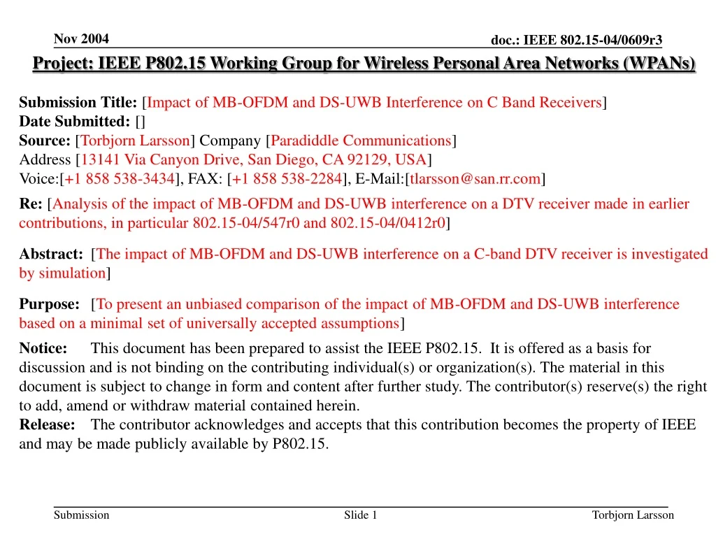 project ieee p802 15 working group for wireless