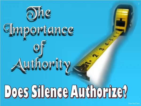 Does Silence Authorize?