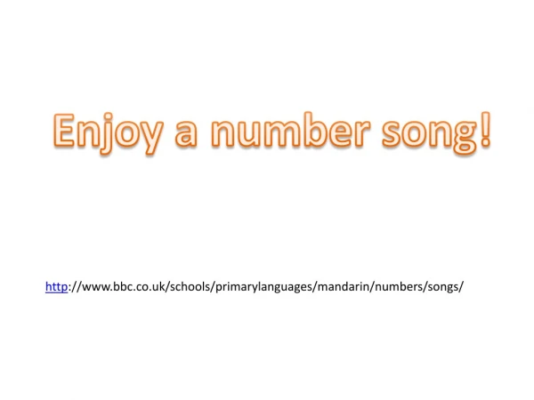 Enjoy a number song!