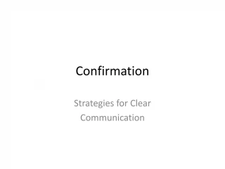 Effective Confirmation Strategies for Clear Communication - slide 1