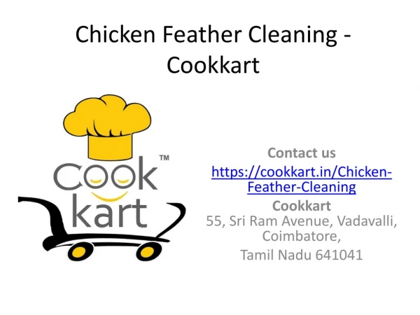 Buy Chicken Feather Cleaning Machine at Cookkart
