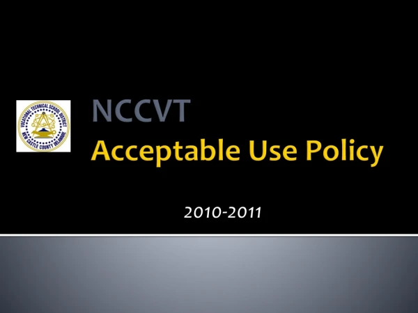 NCCVT Acceptable Use Policy