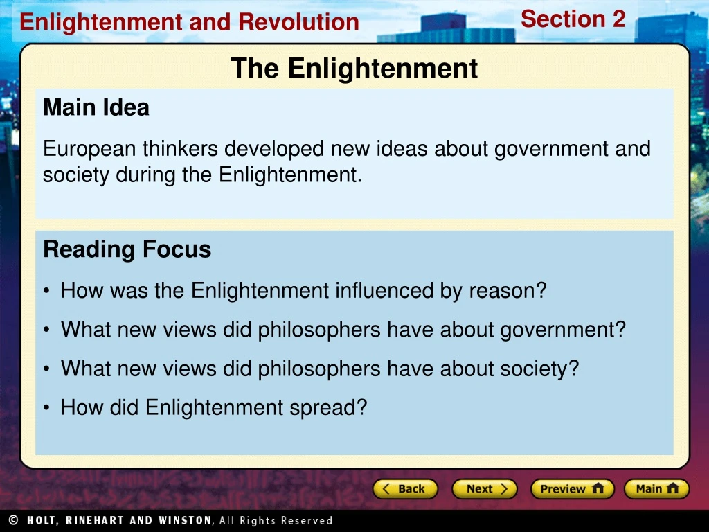 the enlightenment