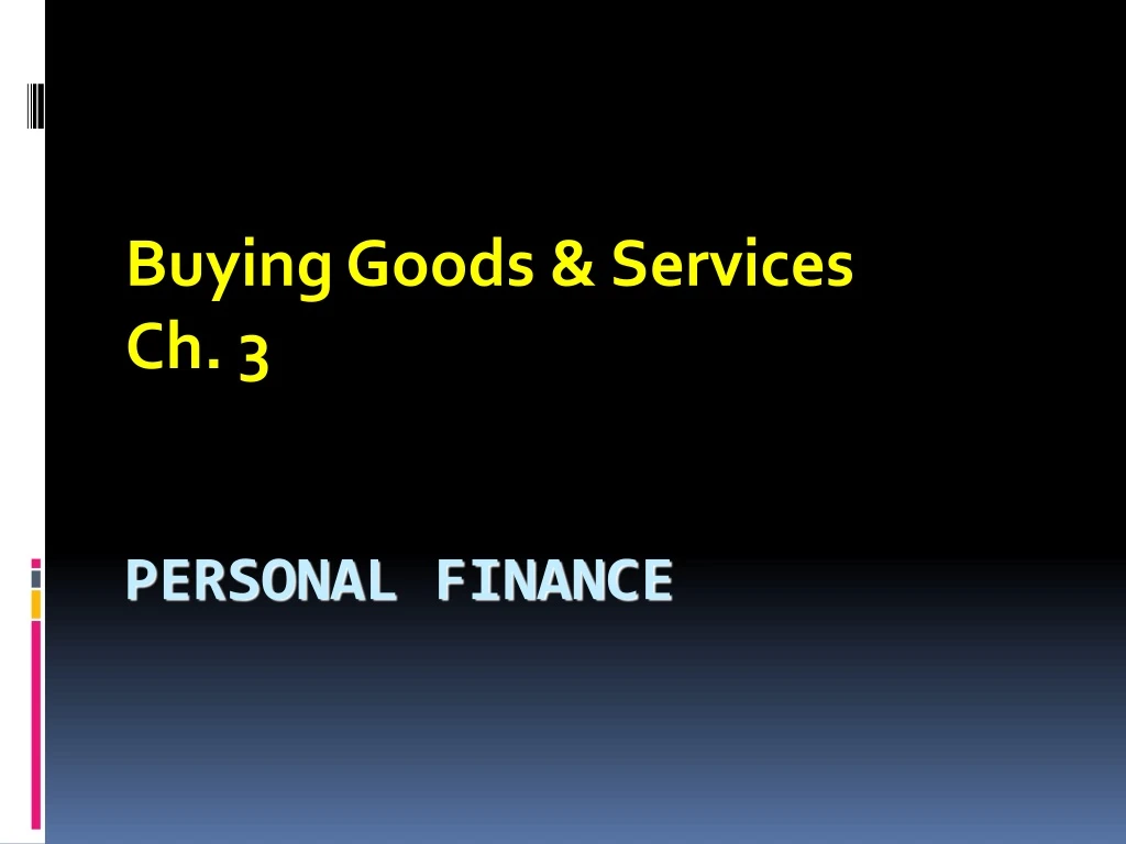buying goods services ch 3