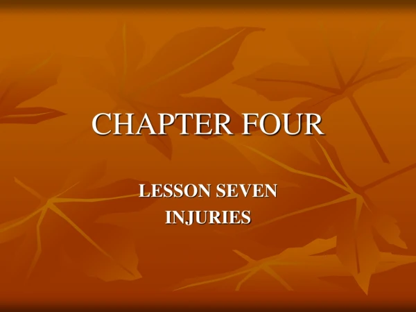 CHAPTER FOUR