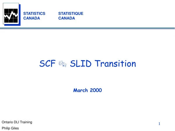 SCF ? SLID Transition March 2000