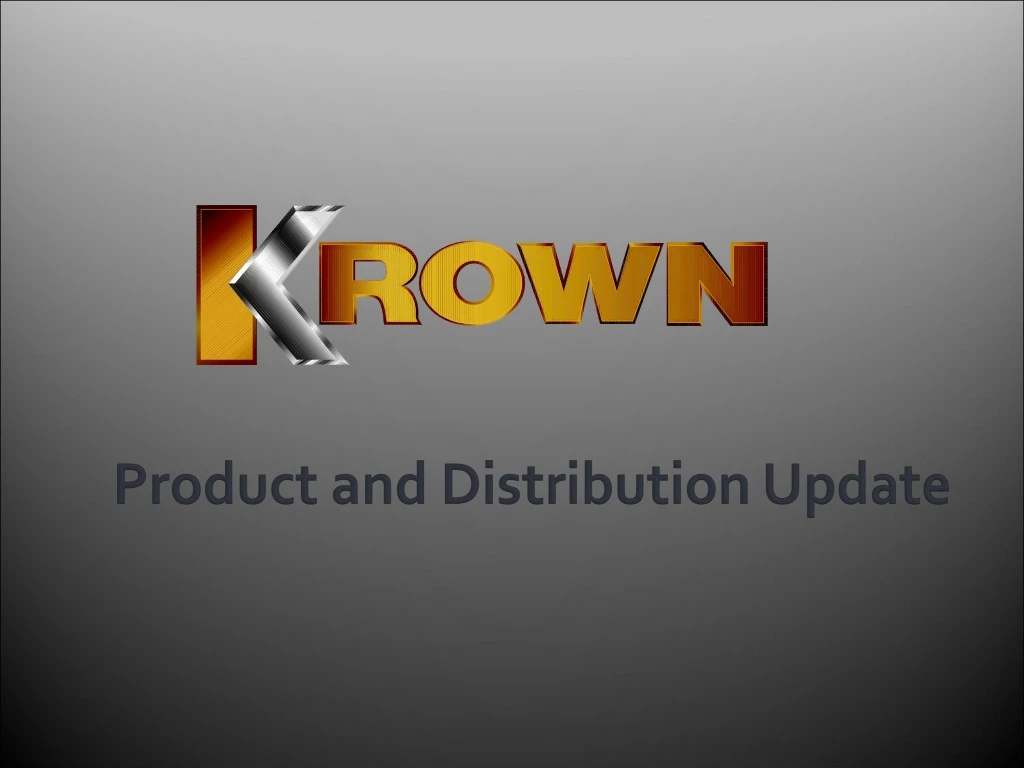 product and distribution update