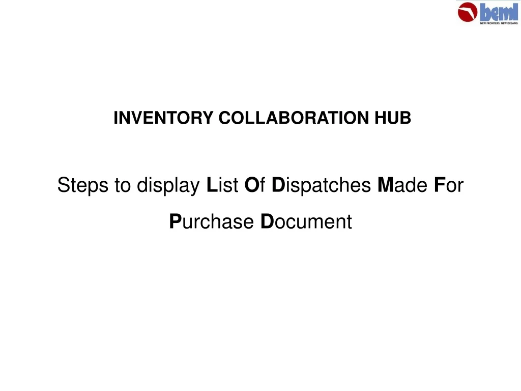 inventory collaboration hub