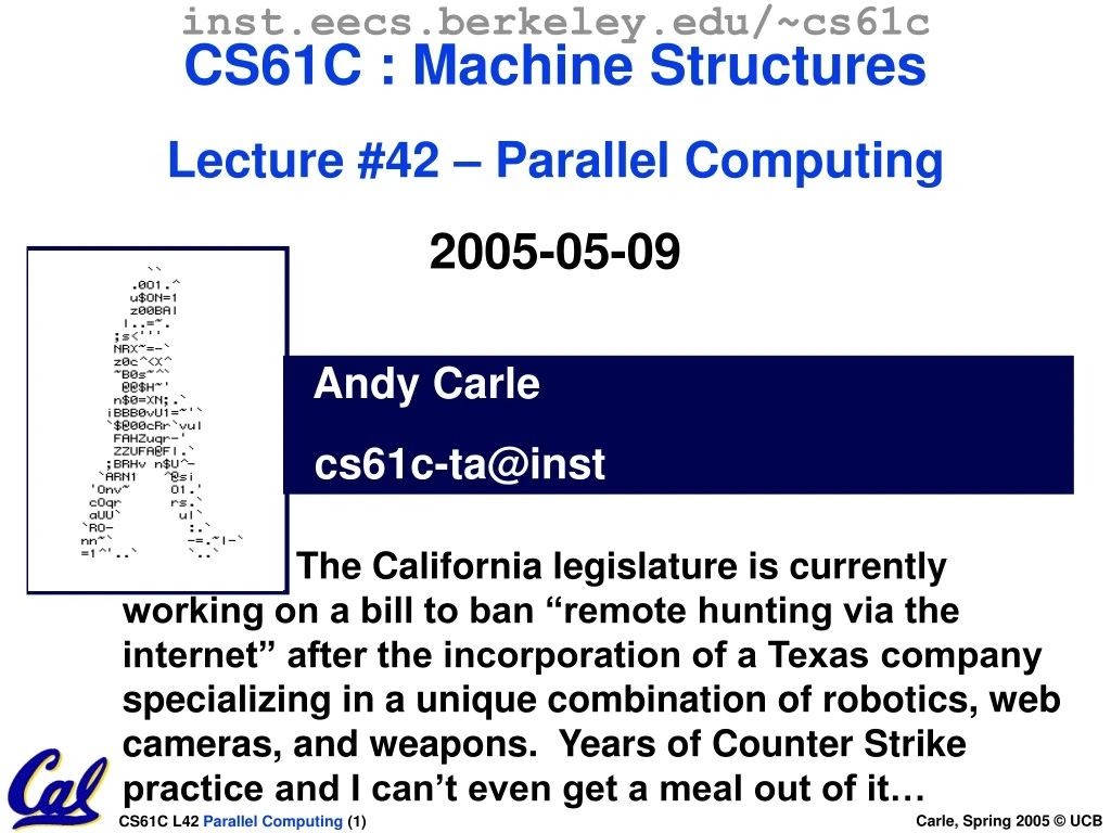 inst eecs berkeley edu cs61c cs61c machine