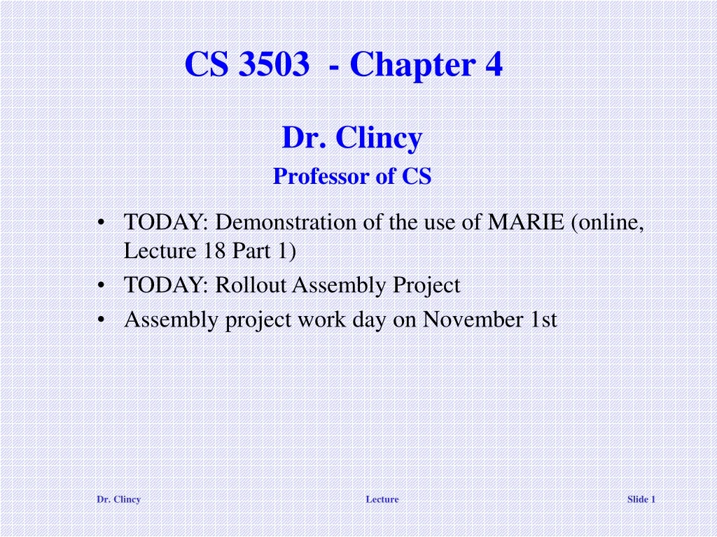 cs 3503 chapter 4