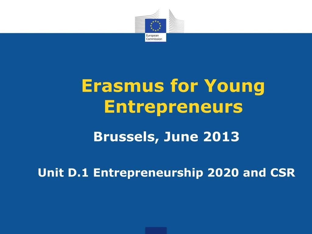 erasmus for young entrepreneurs