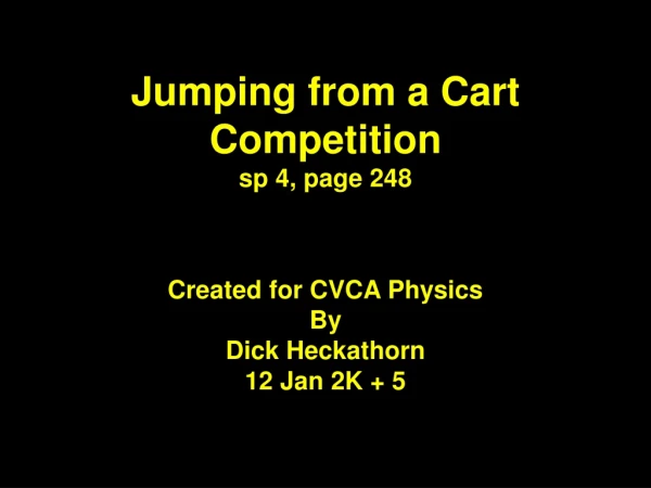 Jumping from a Cart Competition sp 4, page 248