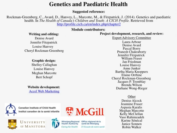Genetics and Paediatric Health