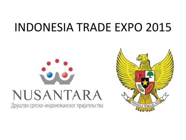 INDONESIA TRADE EXPO 2015