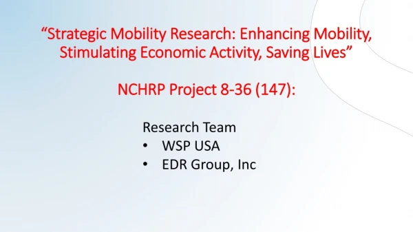 Research Team WSP USA EDR Group, Inc