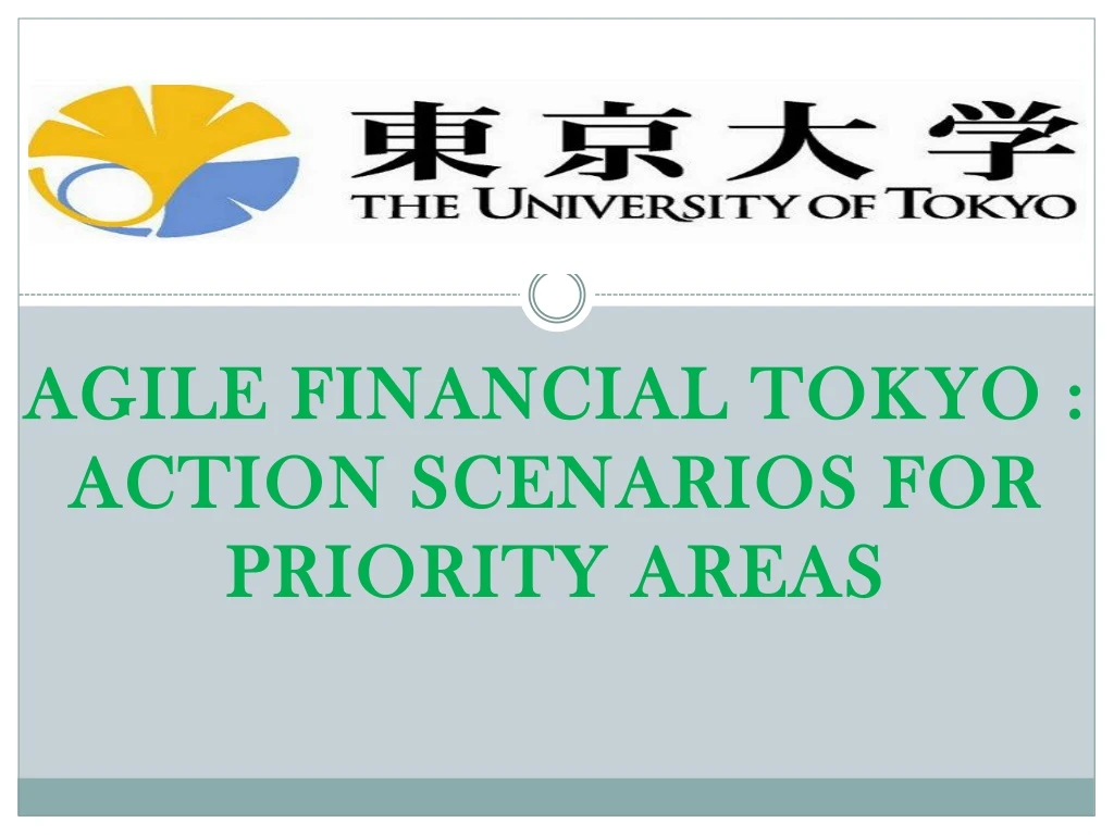agile financial tokyo action scenarios for priority areas