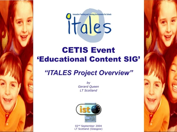 CETIS Event ‘Educational Content SIG’