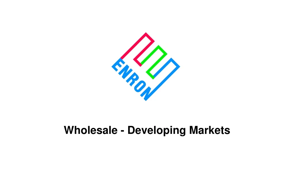 wholesale developing markets