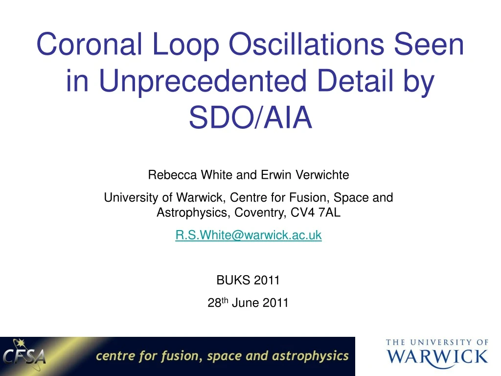 coronal loop oscillations seen in unprecedented