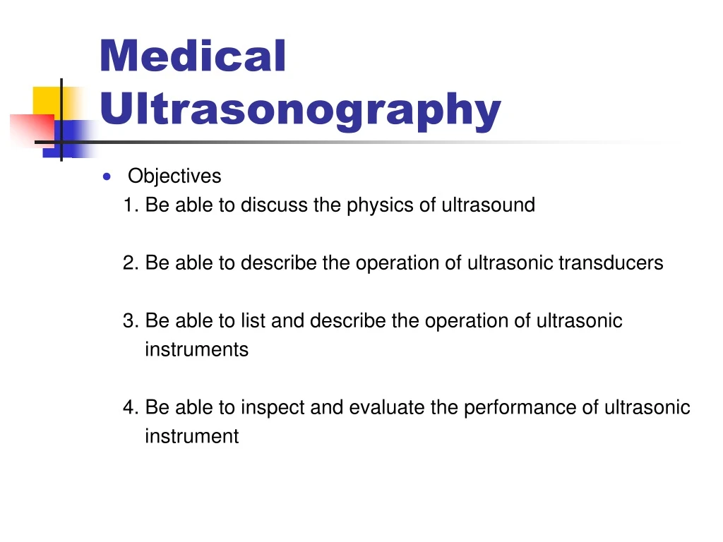 medical ultrasonography