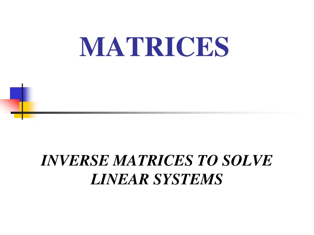 matrices