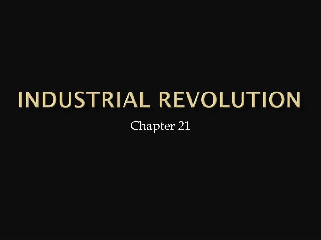 industrial revolution