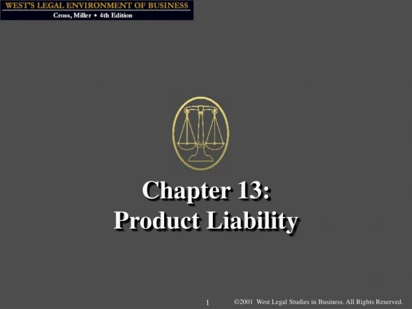 Chapter 13: Product Liability