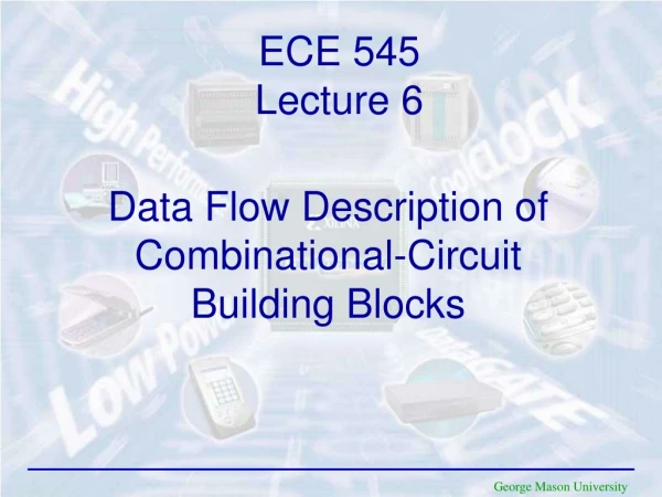 Data Flow Description of Combinational-Circuit Building Blocks