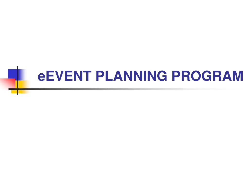 eevent planning program