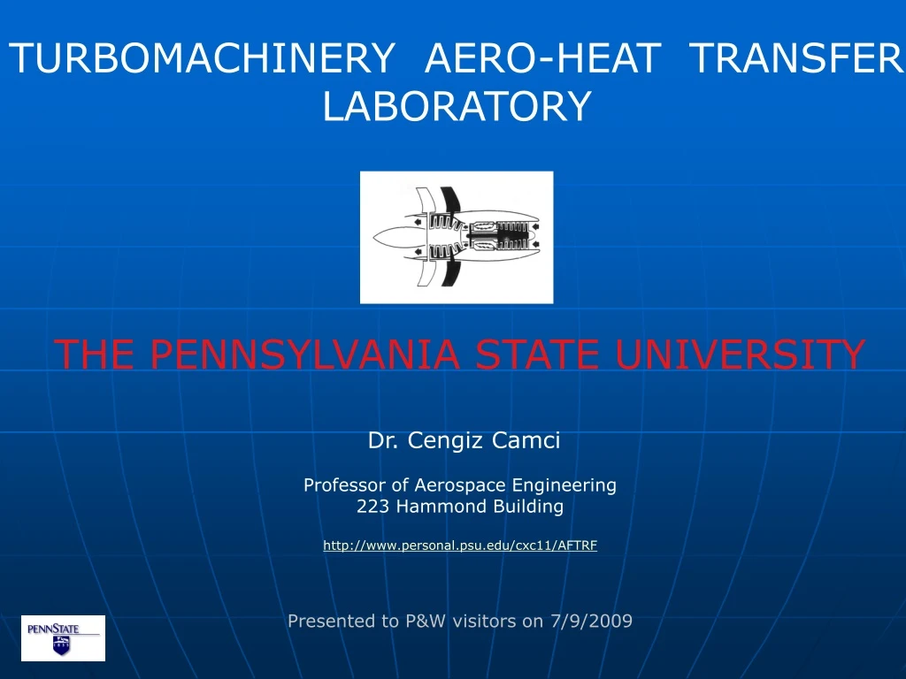 turbomachinery aero heat transfer laboratory