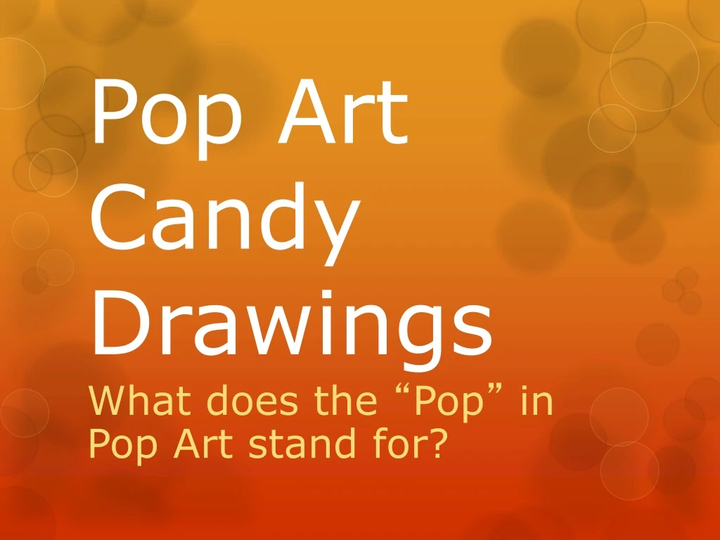 pop art candy drawings