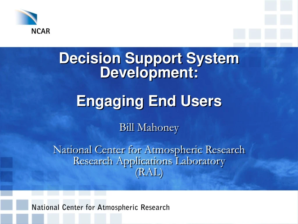 decision support system development engaging