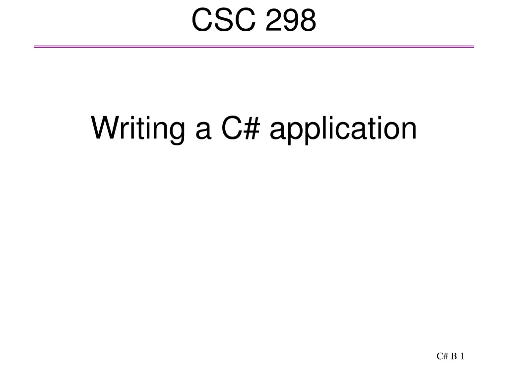 csc 298