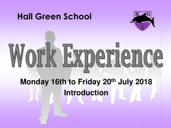 Monday 16th to Friday 20 th July 2018 Introduction