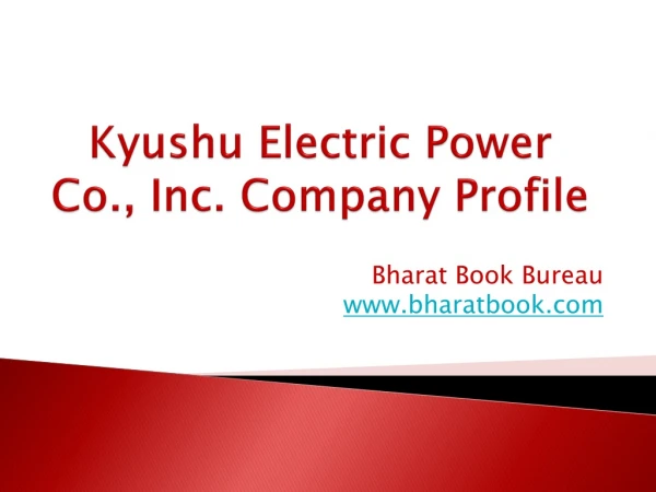 Kyushu Electric Power Co., Inc. Company Profile