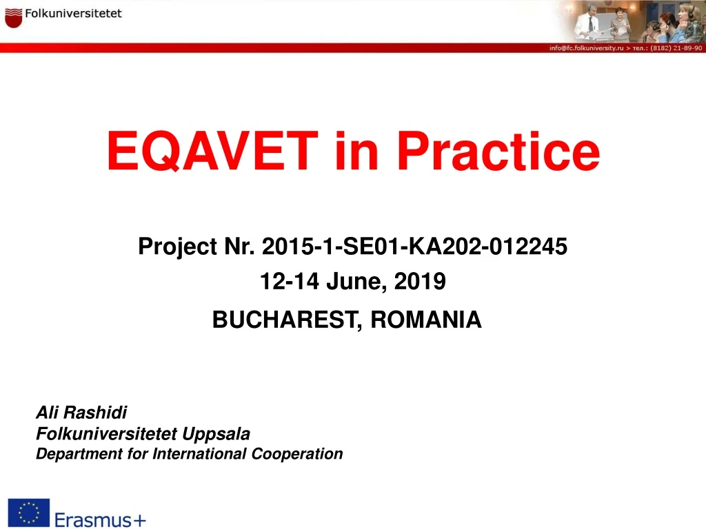 eqavet in practice project nr 2015 1 se01 ka202