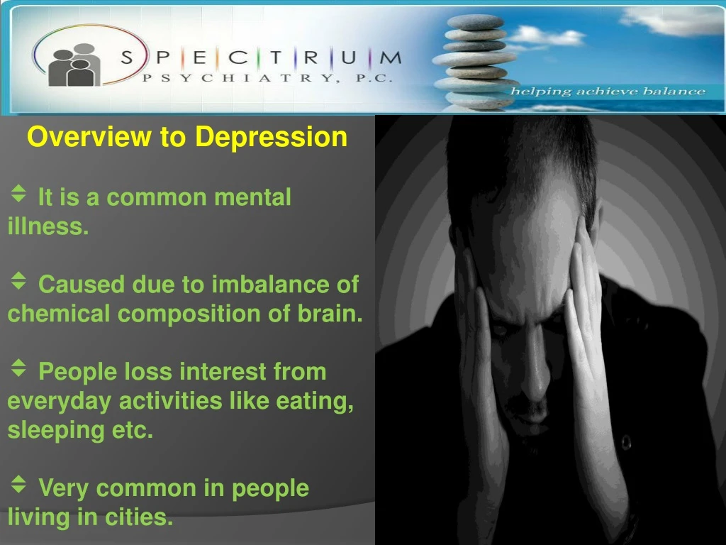 overview to depression it is a common mental