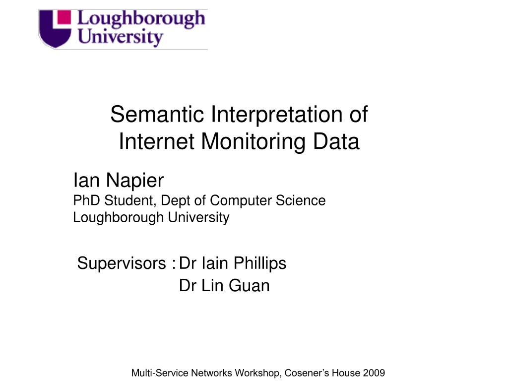 semantic interpretation of internet monitoring