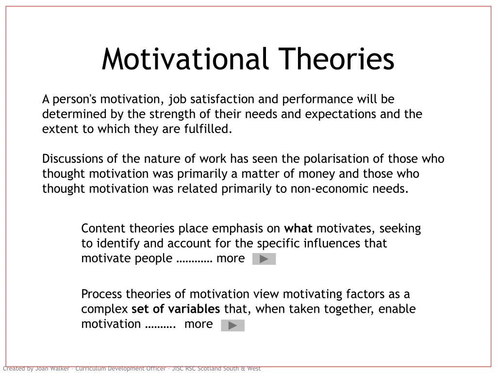 motivational theories