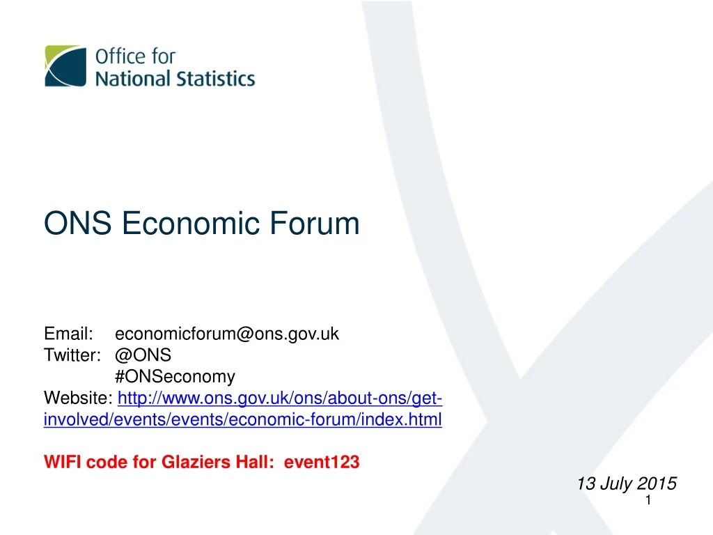 ons economic forum email economicforum@ons