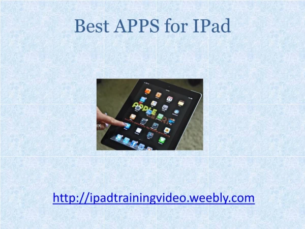 Best Apps For IPad