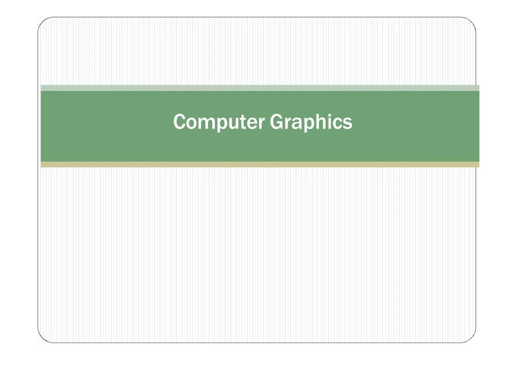 computer graphics