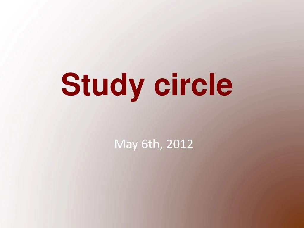 study circle