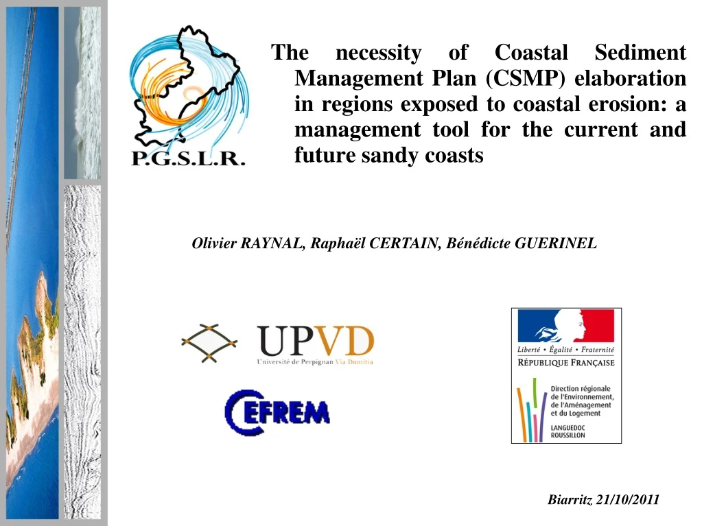 the necessity of coastal sediment management plan