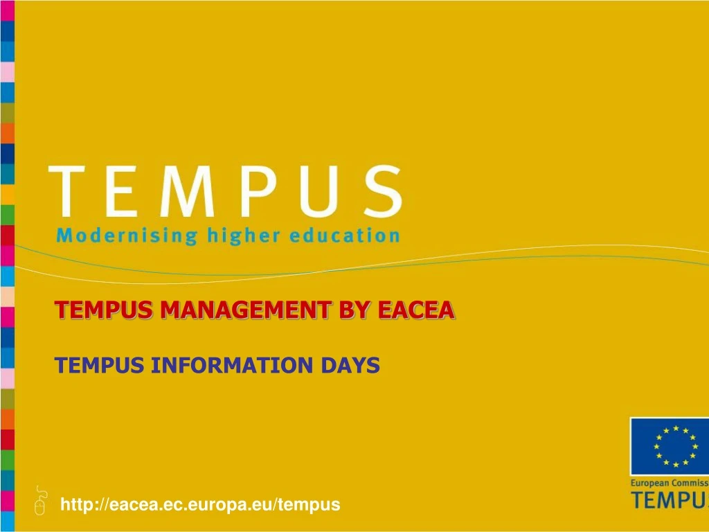 tempus management by eacea