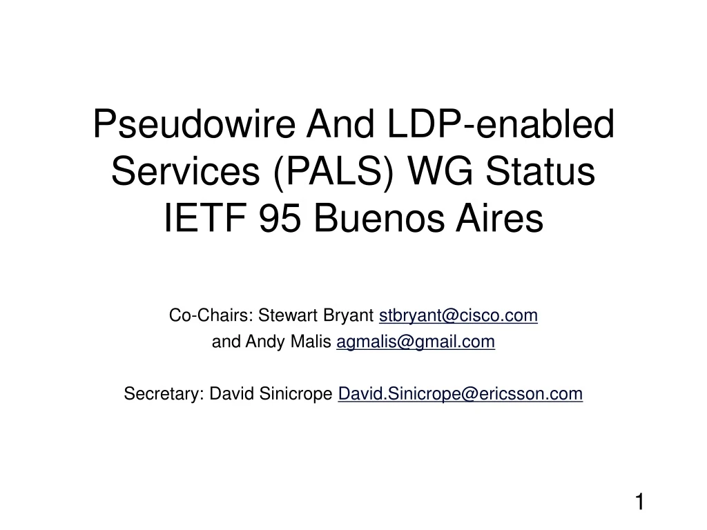 pseudowire and ldp enabled services pals