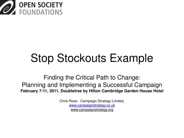 Stop Stockouts Example